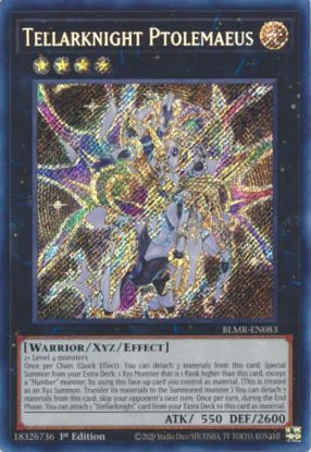 Tellarknight Ptolemaeus - BLMR-EN083 - Secret Rare 1st Edition