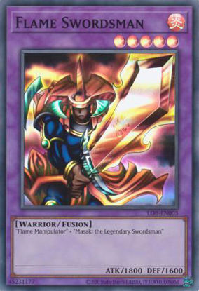 Flame Swordsman - LOB-EN003 - Super Rare Unlimited