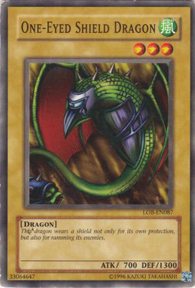 One-Eyed Shield Dragon - LOB-EN087 - Common Unlimited