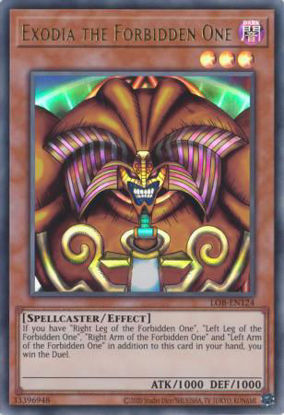 Exodia the Forbidden One - LOB-EN124 - Ultra Rare Unlimited