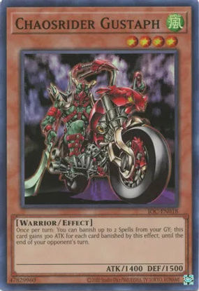 Chaosrider Gustaph - IOC-EN018 - Super Rare Unlimited