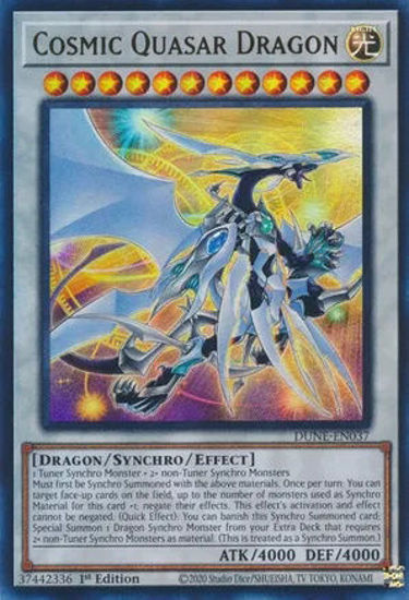 Cosmic Quasar Dragon - DUNE-EN037 - Ultra Rare 1st Edition