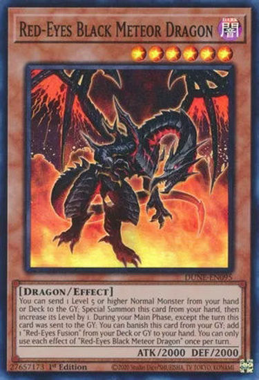 Red-Eyes Black Meteor Dragon - DUNE-EN095 - Super Rare 1st Edition