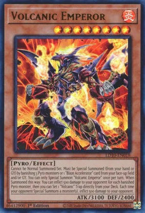 Volcanic Emperor - LD10-EN018 - Ultra Rare 1st Edition