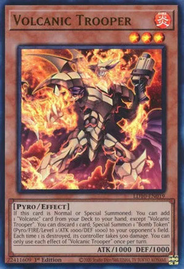 Volcanic Trooper - LD10-EN019 - Ultra Rare 1st Edition