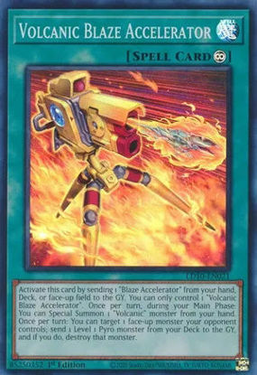 Volcanic Blaze Accelerator - LD10-EN021 - Super Rare 1st Edition