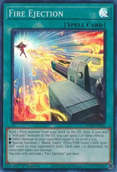 Fire Ejection - LD10-EN022 - Super Rare 1st Edition