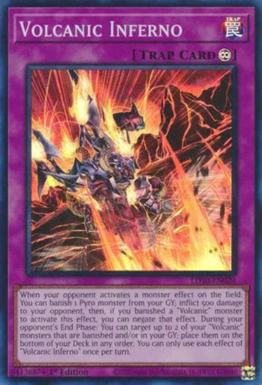 Volcanic Inferno - LD10-EN024 - Super Rare 1st Edition