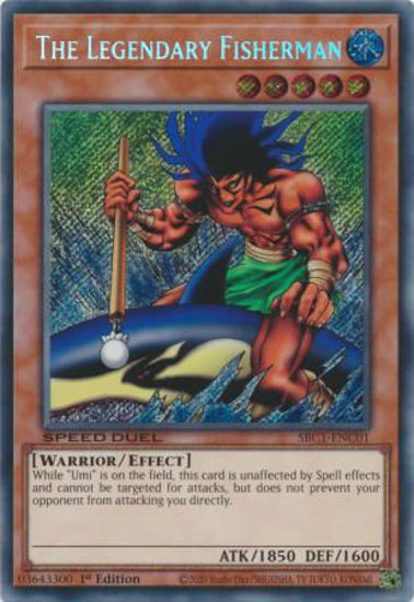 The Legendary Fisherman - SBC1-ENC01 - Secret Rare 1st Edition