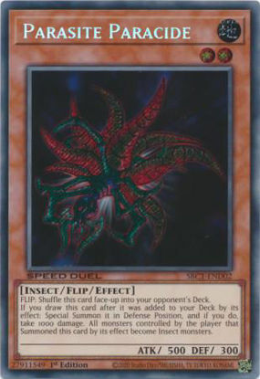 Parasite Paracide - SBC1-END02 - Secret Rare 1st Edition