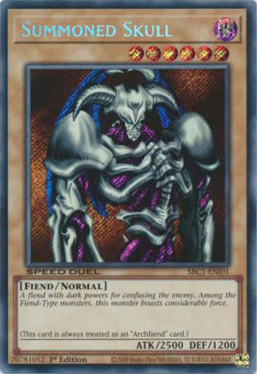 Summoned Skull - SBC1-ENI01 - Secret Rare 1st Edition