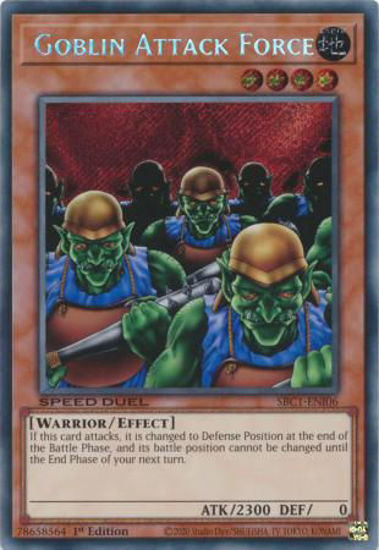 Goblin Attack Force - SBC1-ENI06 - Secret Rare 1st Edition