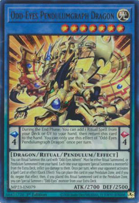 Odd-Eyes Pendulumgraph Dragon - MP23-EN079 - Ultra Rare 1st Edition