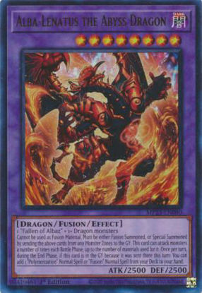 Alba-Lenatus the Abyss Dragon - MP23-EN080 - Ultra Rare 1st Edition