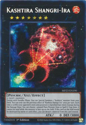 Kashtira Shangri-Ira - MP23-EN190 - Prismatic Secret Rare 1st Edition