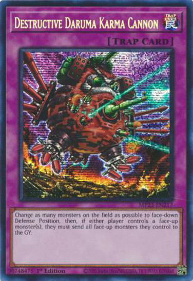 Destructive Daruma Karma Cannon - MP23-EN217 - Prismatic Secret Rare 1st Edition