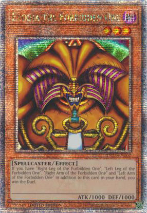 Exodia the Forbidden One - TN23-EN002 - Quarter Century Secret Rare 1st Edition