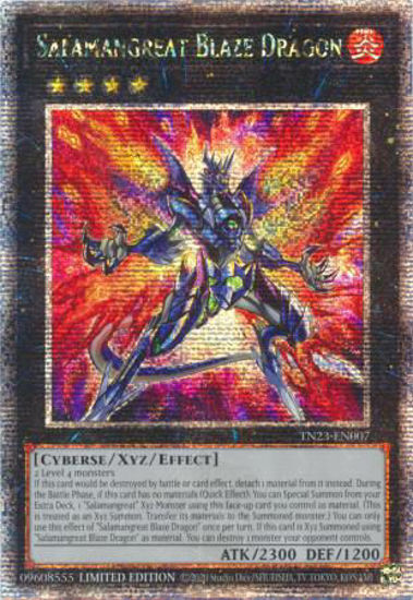 Salamangreat Blaze Dragon - TN23-EN007 - Quarter Century Secret Rare 1st Edition