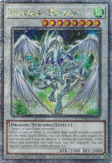 Stardust Dragon - TN23-EN016 - Quarter Century Secret Rare 1st Edition