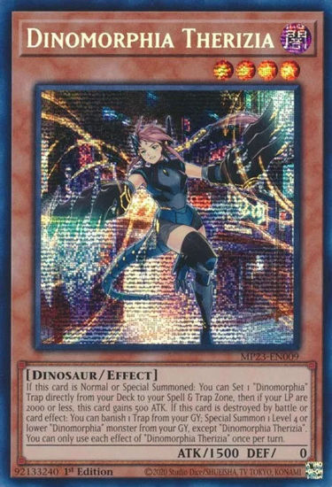 Dinomorphia Therizia - MP23-EN009 - Prismatic Secret Rare 1st Edition