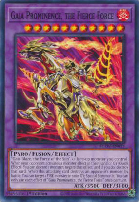 Gaia Prominence, the Fierce Force - AGOV-EN033 - Common 1st Edition