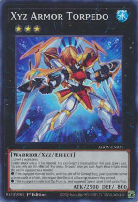 Xyz Armor Torpedo - AGOV-EN039 - Super Rare 1st Edition