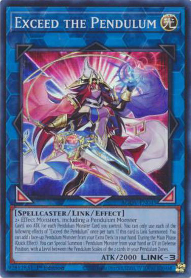 Exceed the Pendulum - AGOV-EN045 - Super Rare 1st Edition