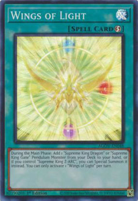 Wings of Light - AGOV-EN048 - Super Rare 1st Edition