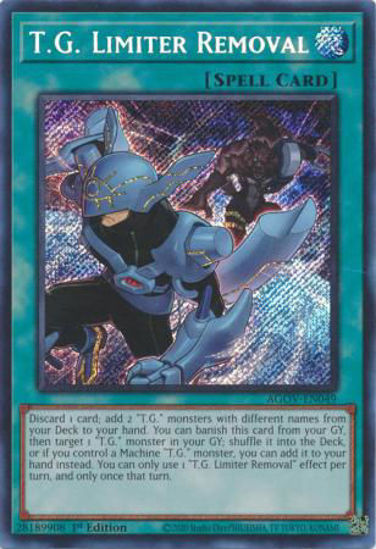 T.G. Limiter Removal - AGOV-EN049 - Secret Rare 1st Edition