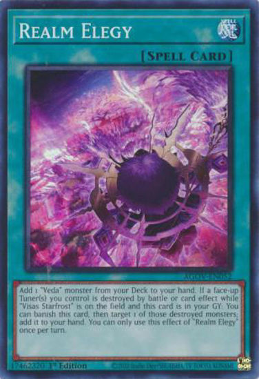 Realm Elegy - AGOV-EN052 - Super Rare 1st Edition