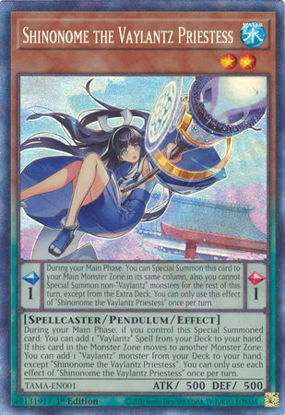 Shinonome the Vaylantz Priestess - TAMA-EN001 - Ultra Rare 1st Edition