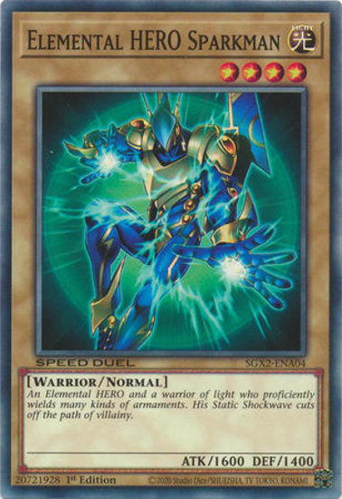 Elemental HERO Sparkman - SGX2-ENA04 - Common 1st Edition