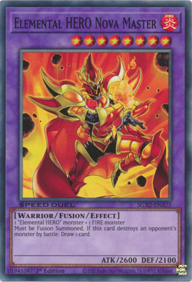 Elemental HERO Nova Master - SGX2-ENA25 - Common 1st Edition