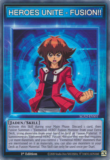 HEROES UNITE - FUSION!! - SGX2-ENS01 - Common 1st Edition