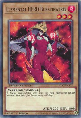 Elemental HERO Burstinatrix - SGX3-ENA03 - Common 1st Edition