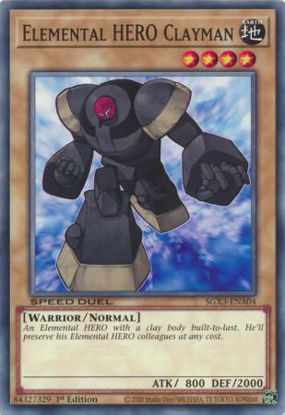 Elemental HERO Clayman - SGX3-ENA04 - Common 1st Edition