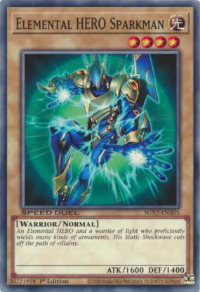 Elemental HERO Sparkman - SGX3-ENA05 - Common 1st Edition