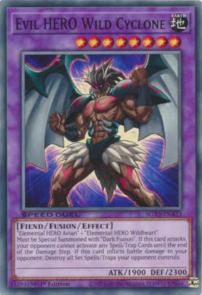 Evil HERO Wild Cyclone - SGX3-ENA23 - Common 1st Edition