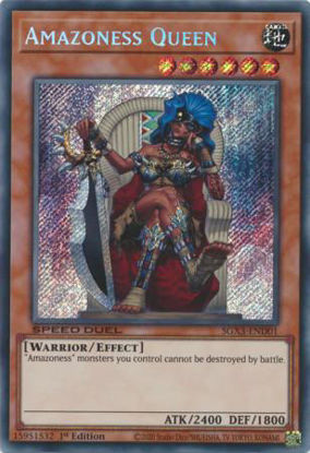 Amazoness Queen - SGX3-END01 - Secret Rare 1st Edition