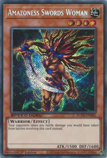 Amazoness Swords Woman - SGX3-END02 - Secret Rare 1st Edition