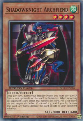 Shadowknight Archfiend - SGX3-ENE06 - Common 1st Edition