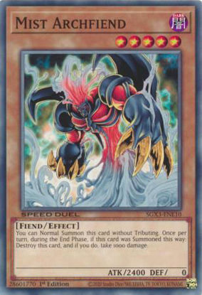 Mist Archfiend - SGX3-ENE10 - Common 1st Edition