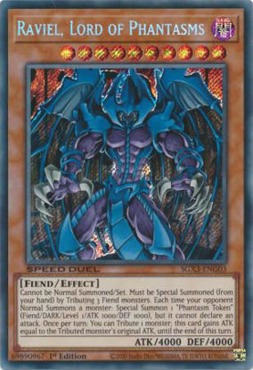 Raviel, Lord of Phantasms - SGX3-ENG03 - Secret Rare 1st Edition