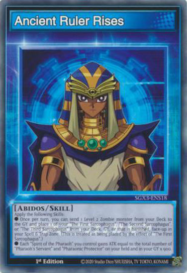 Ancient Ruler Rises - SGX3-ENS18 - Common 1st Edition