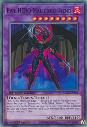 Evil HERO Malicious Fiend - SGX3-ENA21 - Common 1st Edition