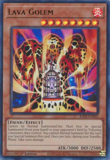 Lava Golem - RA01-EN001 - (V.2 - Ultra Rare) 1st Edition