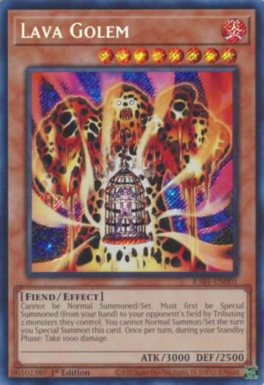 Lava Golem - RA01-EN001 - (V.3 - Secret Rare) 1st Edition