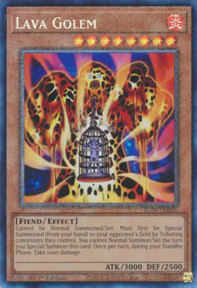 Lava Golem - RA01-EN001 - (V.6 - Collectors Rare) 1st Edition