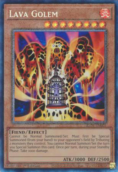 Lava Golem - RA01-EN001 - (V.6 - Collectors Rare) 1st Edition