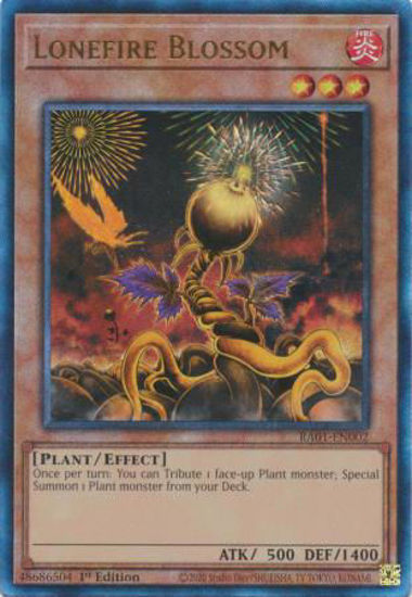 Lonefire Blossom - RA01-EN002 - (V.7 - Ultimate Rare) 1st Edition